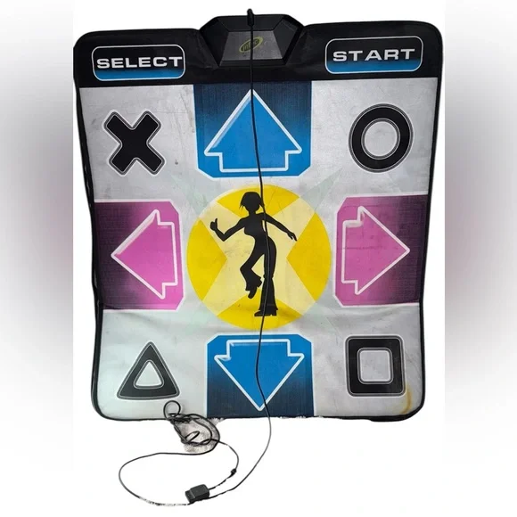 Intec Dance Mat for PlayStation & PS2 – Easy Connect DDR Pad for PlayStation 2